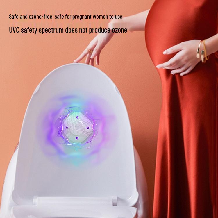 Portable USB-Rechargeable UVC Toilet Sterilizer with Built-in Deodorization