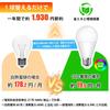 LED light bulb, E26 base, 6.9W (equivalent to 60W incandescent bulb), daylight white (5000K), 830lm, high brightness (Ra93), wide beam angle, high