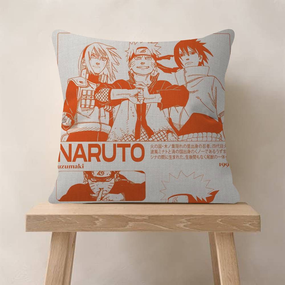 Anime Nnarutoss Pillow Cushion Cover Pillowcase Living Room Sofa Home Decor Customized