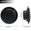Herdio 160W Bluetooth Ceiling Speaker Kit with Ceiling Speaker for and Outdoor Use 4-inch Amplifier, Water-Resistant Bathroom, Kitchen, Home, (Black)