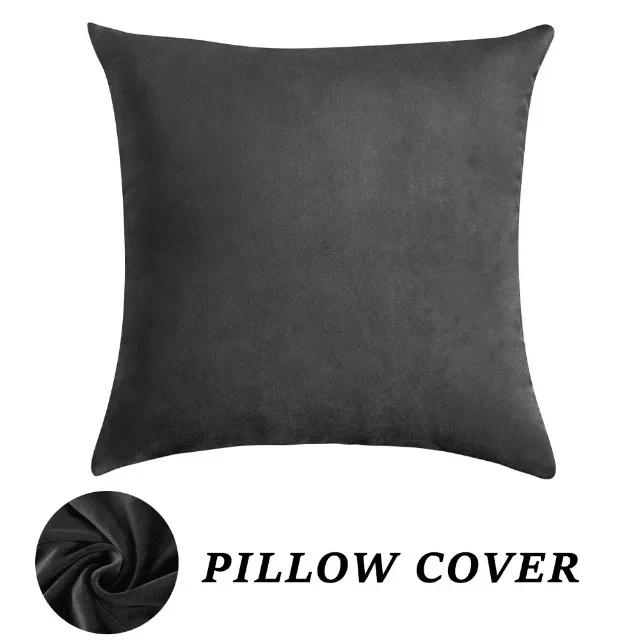 Super Soft Velvet Pillow Cover Stretch Throw Pillowcase for Sofa Bed Decoration Backrest Cushion Cover Home Decor 1pc Squard