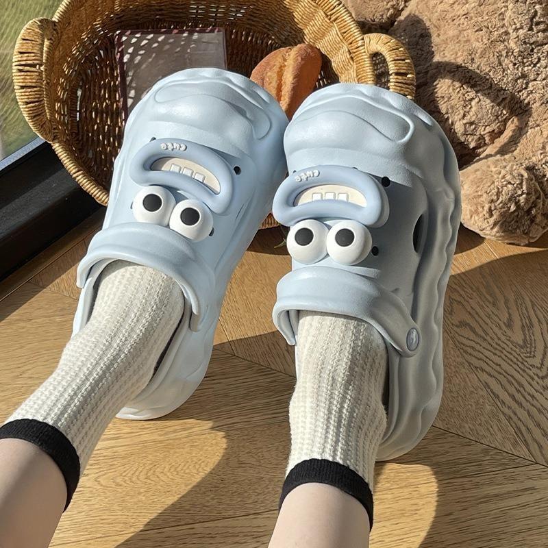 New  Women's Shoes Thick-soled Flip-flops Half Flip-flops