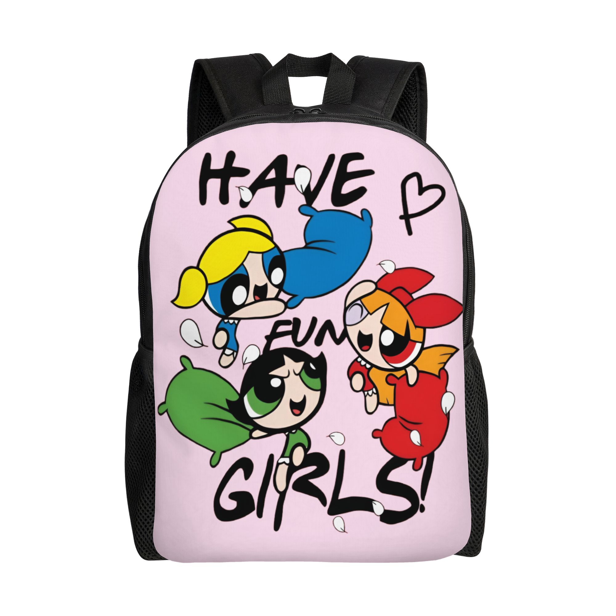 Poweres Anime Puffes Rugzak voor Mannen Vrouwen Waterbestendig College School Boterbloem Bloesem Konijn Tas Print Schooltassen One Size