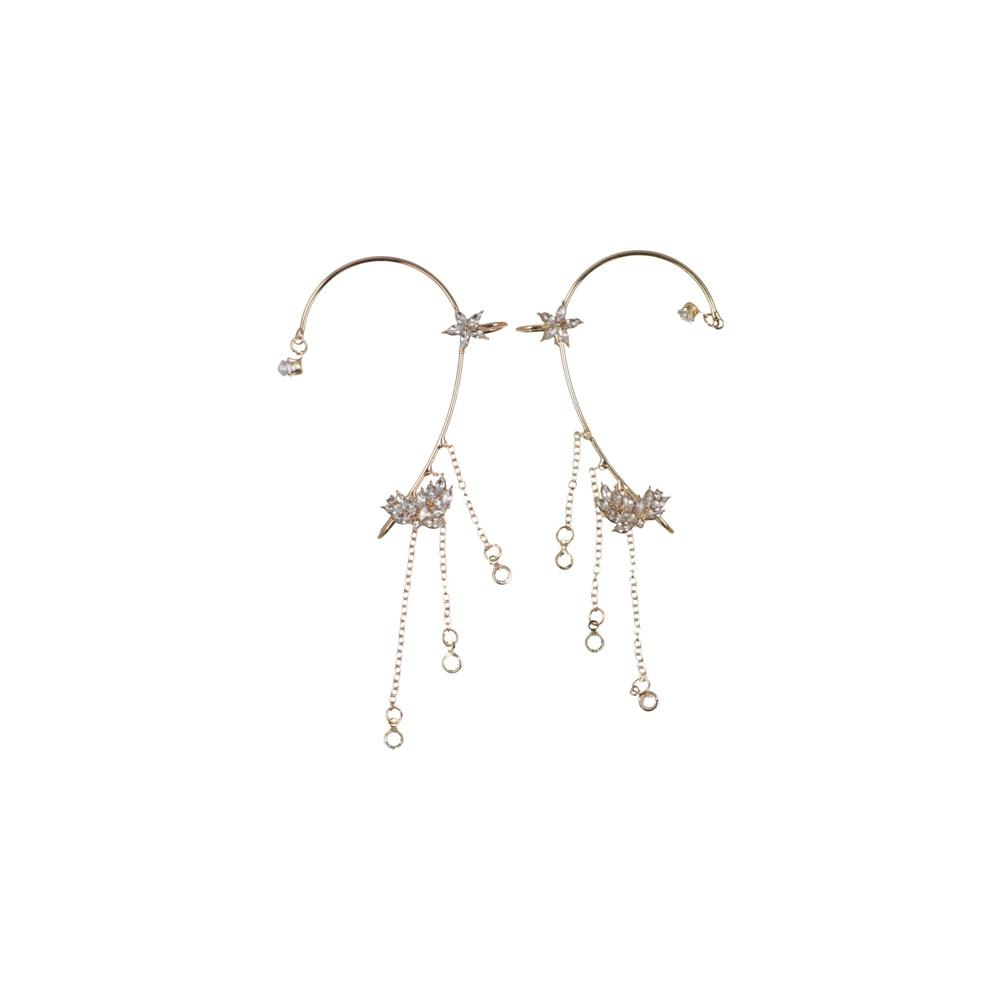 

Jewelry Zircon Ear Cuff Girls Earring Ear Bone Clip Butterfly Ear Hook Korean Style Ear Clip right