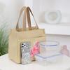 WTEMPO Ethnic Style Retro Mommy Bags Canvas Lunch Box Handbags Aluminum Foil Insulated Work Hand-carried Lunch Bags