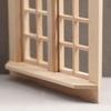 Wooden Window for Dollhouse, Miniature Window Frame Mini Furniture Doll House 1:12 Dollhouse Wooden Doors Miniature Furniture Doll Craft Window Frame