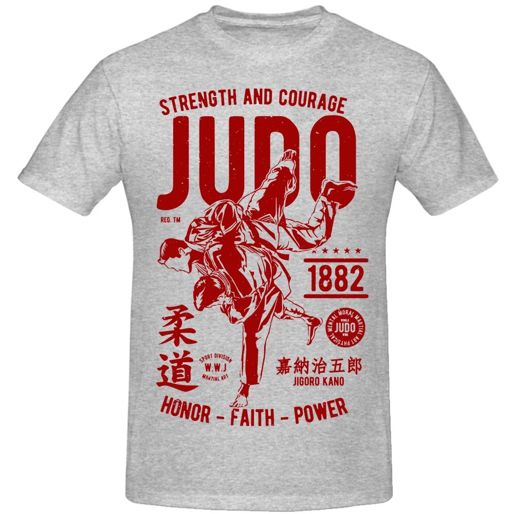 Strenght and Courage Judo 1882 Faith Power T Shirt Tee Unisex Unique Design T Shirt Cotton Euro Size Causal Sports TShirt