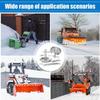 Round Shaft Snow Plow Skid Shoe Stainless Steel Snow Plow Feet Replacement Skids  Outdoor Equipment