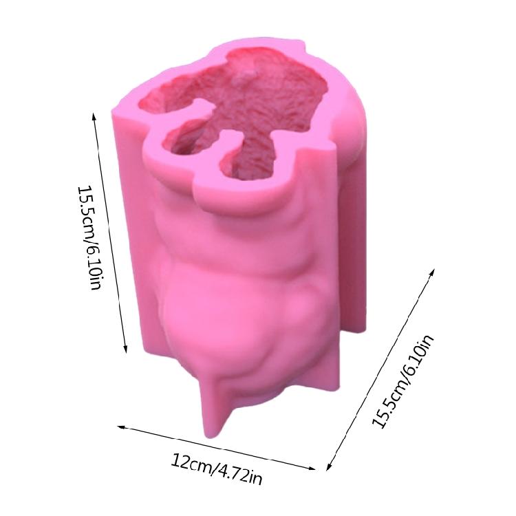 Large Dog Silicone Mold Gypsum Epoxy Aroma Candle Mould for Home Decoration