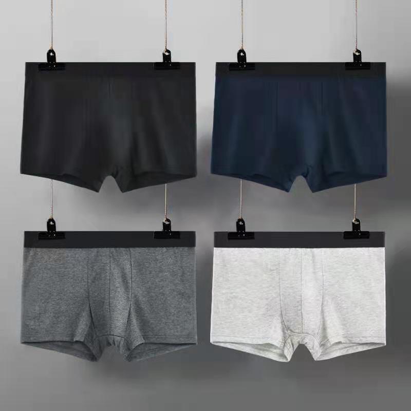 Men's Pure Cotton Loose Fit Underwear Shorts - Comfortable Flat Leg Briefs for All Ages
