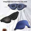 Unisex 3D Sleeping Eye Mask Soft Tiredness Relief Natural Sleep Blindfold Eye Cover Skin Care Tool for Comfortable Rest