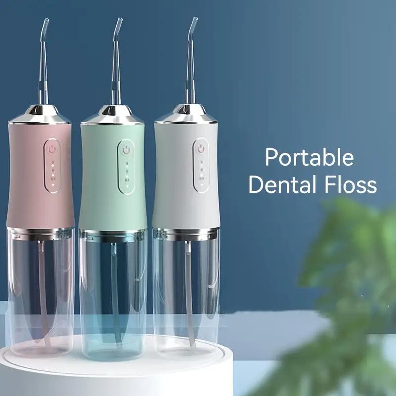 Portable Smart Electric Oral Irrigator - 1 Jet 3 Modes Rechargeable Water Flosser for Teeth Cleaning, Dental Care