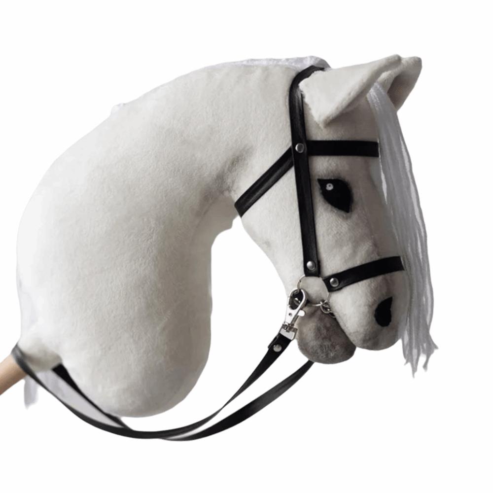 Realistic Plush Hobby Horse Soft Plush Hobby Horse Riding Stick Plush Horse Head  Performance Prop