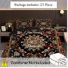 2/3pcs European Palace Style Floral Print Duvet Cover Set (1 Duvet Cover + 1/2 Pillowcase, Without Core), Elegant Retro Pattern