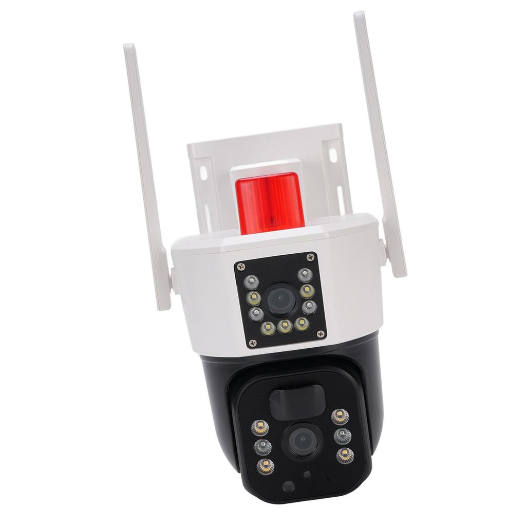 Solar Security Camera Wireless Outdoor WiFi System 3MP Double Lens Motion Detection 2 Way Talk