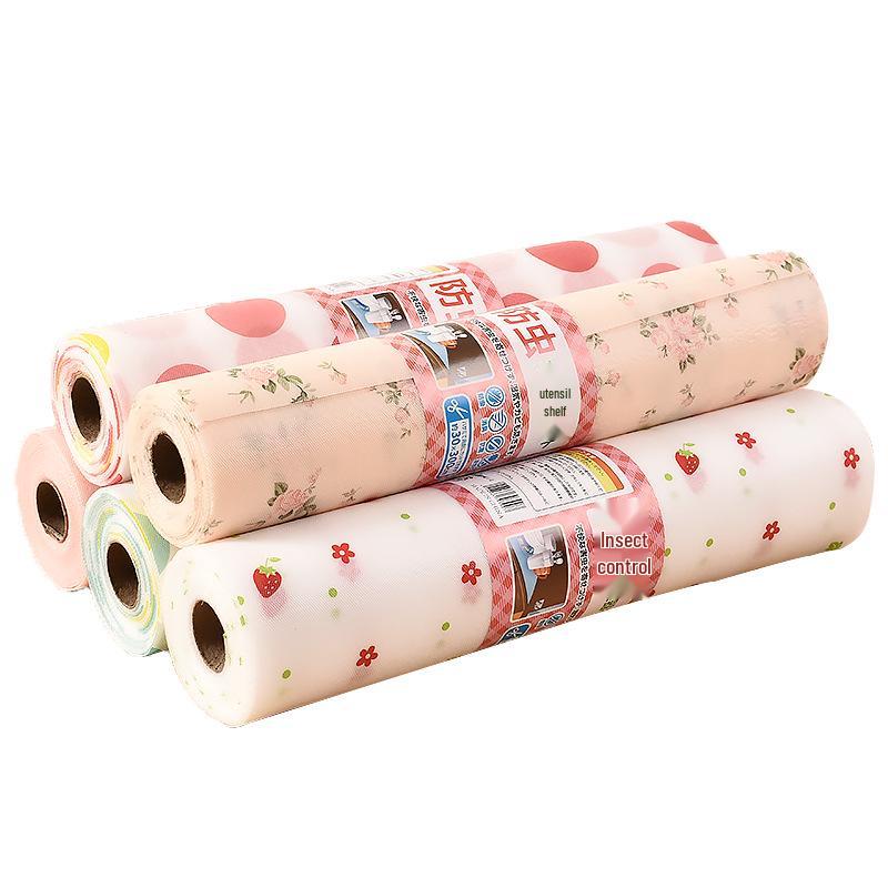 3 Rolls Kitchen Cabinet Moisture-Proof Waterproof Drawer Liner