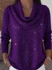 In-Stock 2025 Sequin Shiny Loose Knit Sweater for Autumn/Winter