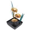 Tabletop Fountain LED Lights No Noise Compact Lightweight Classic Indoor Waterfall for Decorating