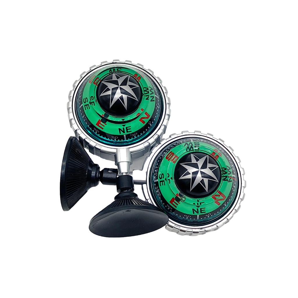 28 Sphere Transparent Black Suction Cup Vehicle-mounted Compass
