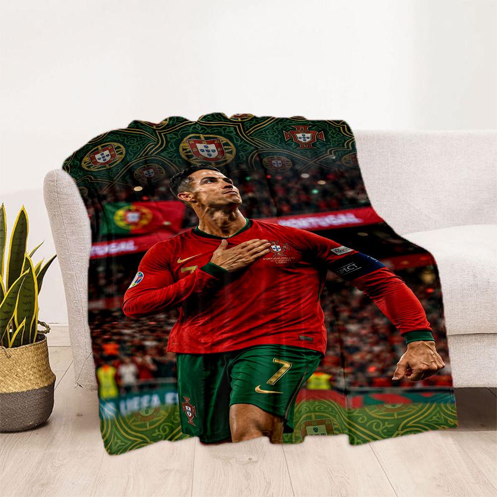 Cristiano Ronaldo 108 Blanket Soft Warm Cozy Suitable for Bed Livingroom Bedding Four Seasons Multipurpose Stylish Decor