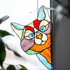Vitray Pencere Kolye Askısı Süs Kedi Kediler Ev Asılı Dekorasyon Pencere Dekor Askı Cam Güneş Tutucu