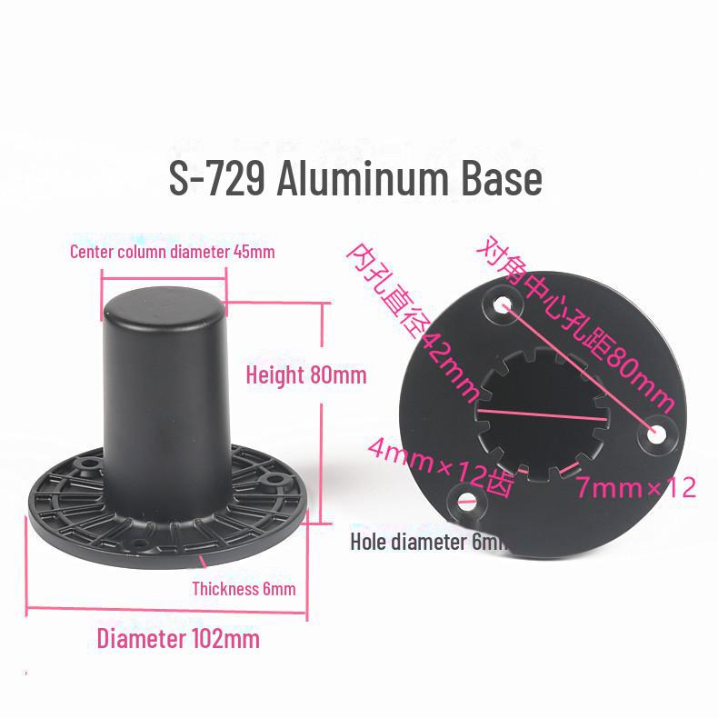 Metal Speaker Bracket with Aluminum Seat Tray - Professional Stage Sound Support and Installation Accessories