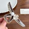 Crafted Retro Beautifully Hair Claw Clip With Elegant Pearl Design For Looks Sophisticated