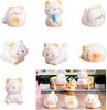 Set of 8 Miniature Cat Cute DIY Soothing Landscape Tabletop Cute Car Entryway Birthday Party Dark Green Figurines, Decor, Gifts, Figurines, Ornaments,