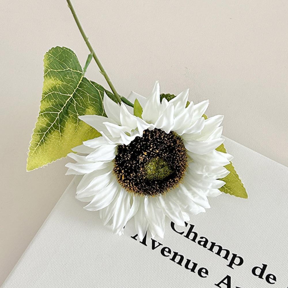 Fake Flowers Bouquet Silk Floral Arrangement High Quality Artificial Sunflowers  Wedding Decor