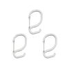 Silver S-shaped Hooks, Anti-slip, Size (9cm Total Length, 3.3cm Wide Opening), S-hook Carabiner, General-purpose Hooks, Rust-proof, Non-slip, for Wall