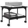 Printer Stand Black Oak Effect 50 x 40 x 38 cm