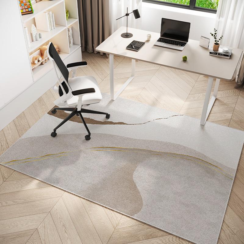 VIKAMA Modern Minimalist Study Room Carpet, Non-slip Bedroom Dressing Table Mat, Office Gaming Chair Mat, Home Decoration