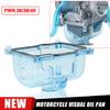 Motorcycle Carburetor Float Bowl Chamber Accessories Motocross ATV For PWK33 34 36 38 40 42mm Carb Plastic Transparent Universal