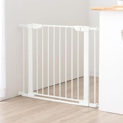 Tansu Gen Baby Gate with Extension Frame (Mounts Width 75-96cm), Barrier-Free Baby Guard, Auto-Close, White, 64900006 (105479)