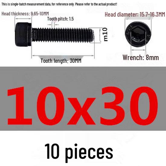 High-Strength Grade 12.9 Internal Hex Head Screws M1.4-M20