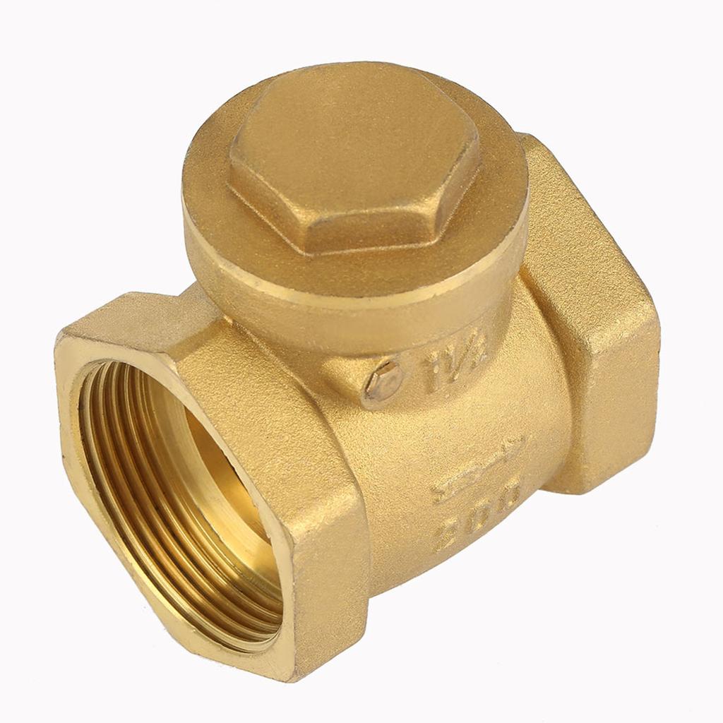 DN32 Female Thread Brass NOn return Swing Check Valve 232PSI Prevent Water Backflow