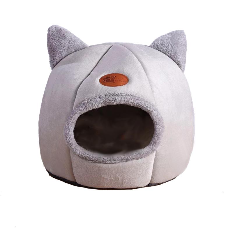 Nuovo comfort per il sonno profondo in inverno Letto per gatti Piccolo tappetino Cestino Prodotti per cani di piccola taglia Tenda per animali domestici Accogliente grotta Nido per interni Cama Gato