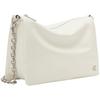 New CALVIN KLEIN Synthetic Material One Shoulder Crossbody Small Square Bag Pillow Bag Women's Ivory White DH3570-115