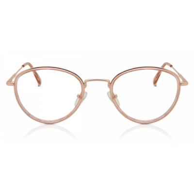 Full Rim Oval Pink Rose Gold Filom Mtr 93d Fashion Unisex Eyeglasses