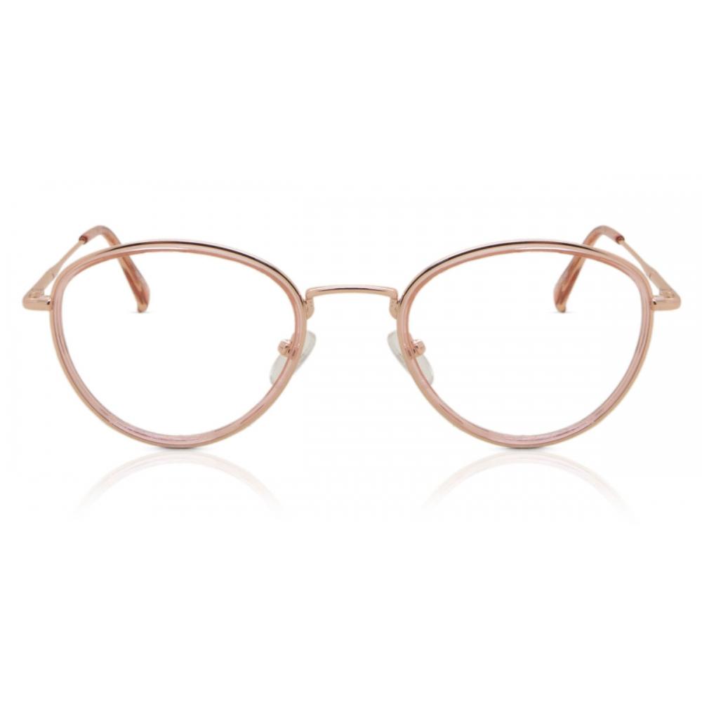 Full Rim Oval Pink Rose Gold Smartbuy Collection Filom Mtr 93d Fashion Unisex Eyeglasses