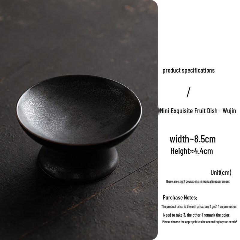 Exquisite Ceramic High-Footed Snack Plate