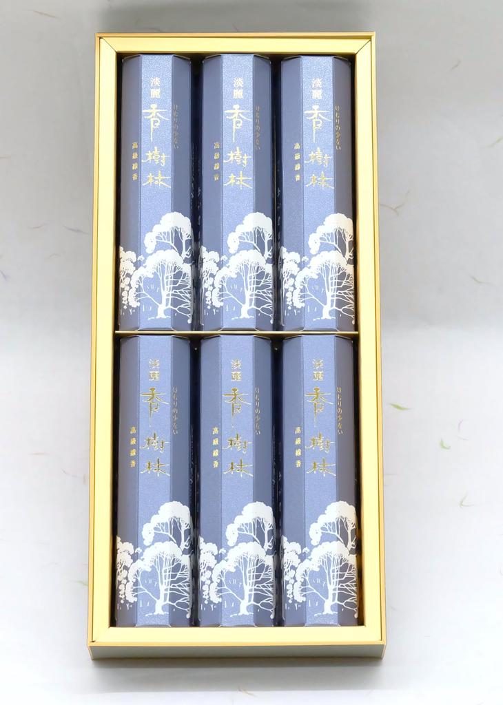 Tanrei Kojurin Incense Set, 6 Boxes, Low-Smoke Incense, Gift Wrapping and Gift Wrapping Included, Perfect for Obon, Mourning, and New Obon, As Well