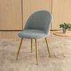 1Pc Polar Fleece Curved Chair Cover Accent Short Back Dining Chair Slipcovers Small Chair Protector Case For Kitchen El