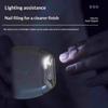 2 in 1 Electric Nail Clipper Grinder with Bright LED Light Automatic Nail Trimmer for Effortless Grooming
