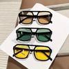 Retro Double Beam Sunglasses Summer Outdoor Protection Fashion Men's and Women's Glasses
