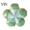 Cherry Blossom Dip Dish Sauce Dish, Ceramic Sushi Soy Dipping Bowl, Small Japanese Style Decorative Seasoning Appetizer Serving Plates for Kitchen