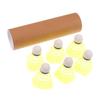 6Pcs/Paper Tube Nylon Plastic Badminton Shuttlecock For Practice Portable Shuttlecocks Sport Training Kids Entertainment