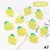 10Pcs Fruit Filled Resin Lovely Stress Relief Toy Soft Slow Diy Rising Deformable Squeeze Fidget Sensory Toy