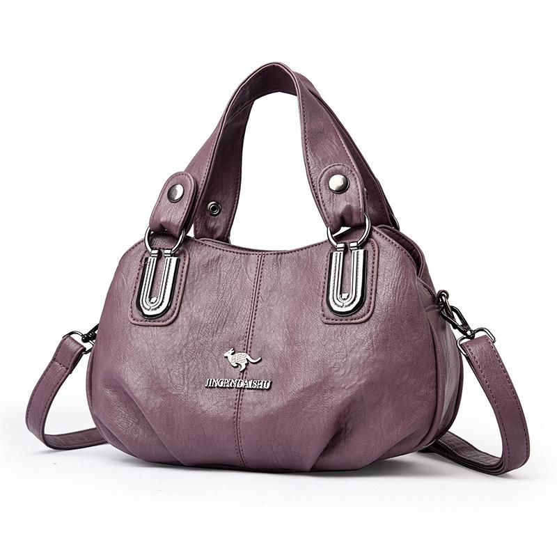 

Женская ретро-сумка Сумка-трансформер Многослойная сумка-мессенджер через плечо большой вместимости фиолетовый