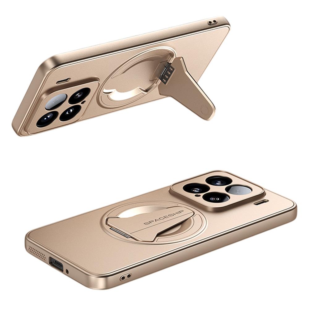 For Xiaomi 15 Case Compatible with MagSafe Hidden Kickstand Skin-Feel Matte PC TPU Phone Back Cover